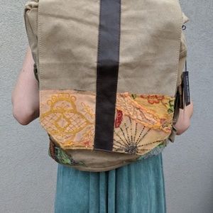 Vintage Addiction Backpack with Vintage fabric